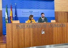 Esperanza Gómez y José Antonio Jurado, parlamentarios de Por Andalucía.