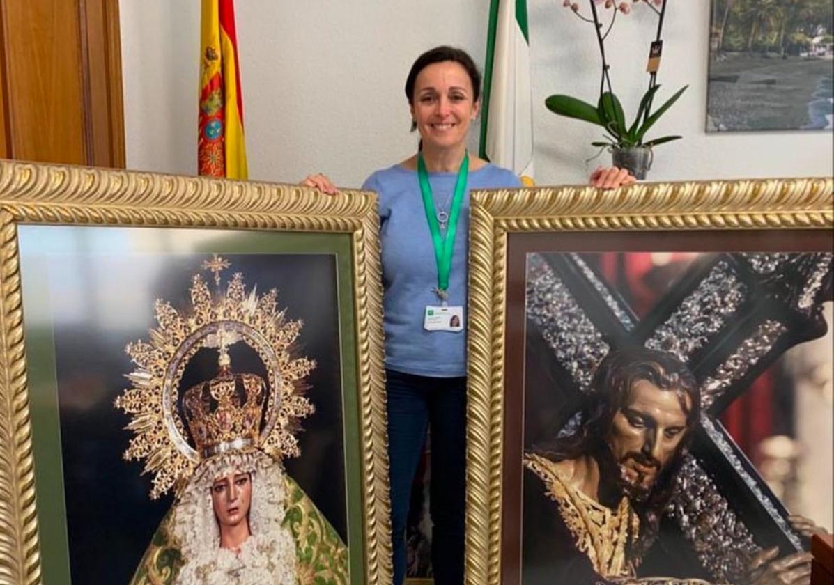 Estos dos cuadros de la Archicofradía de la Esperanza presidieron el 'hospital de campaña' de Carranque durante el Covid.