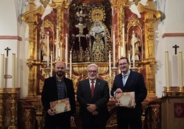 El hermano mayor, Juan Manuel Gutiérrez, junto a Federico Miró y Enrique Guevara.