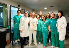 Equipo del Hospital de Antequera encargado de los trasplantes