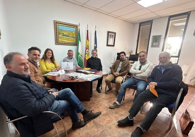 Participantes en la reunión de trabajo celebrada en la Mancomunidad de la Axarquía.