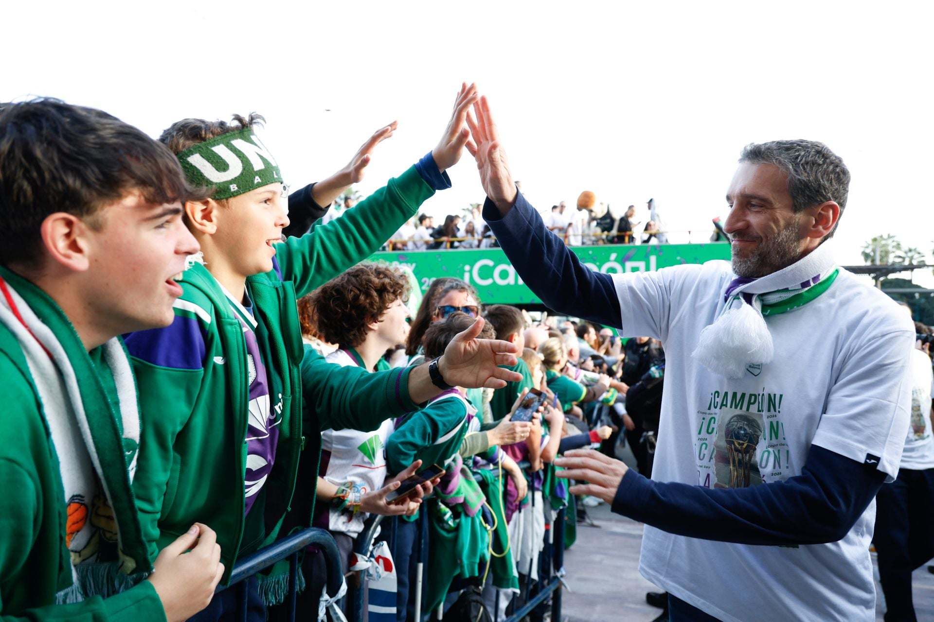 El Unicaja celebra en Málaga su tercera Copa del Rey