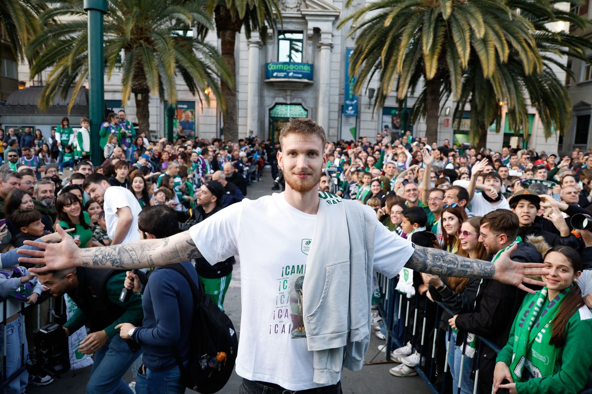 El Unicaja celebra en Málaga su tercera Copa del Rey