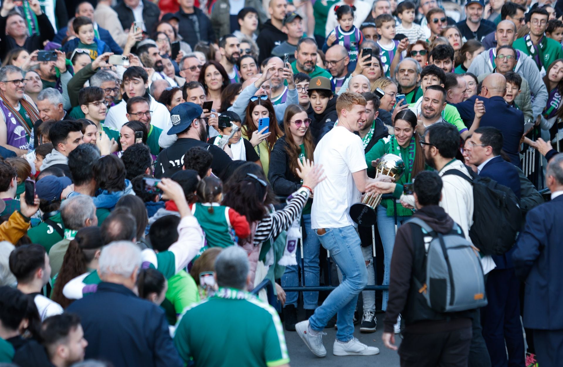 El Unicaja celebra en Málaga su tercera Copa del Rey