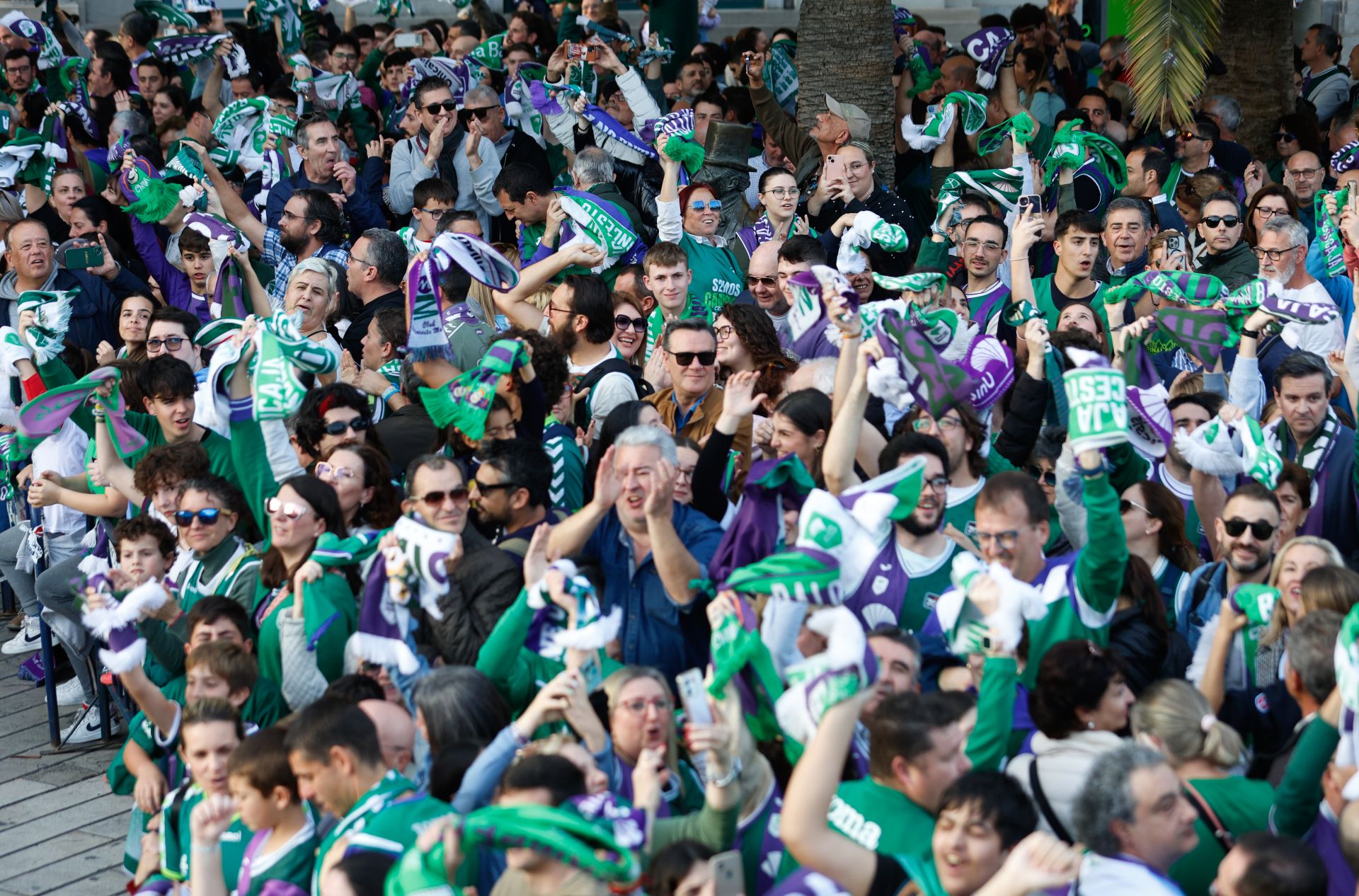 El Unicaja celebra en Málaga su tercera Copa del Rey