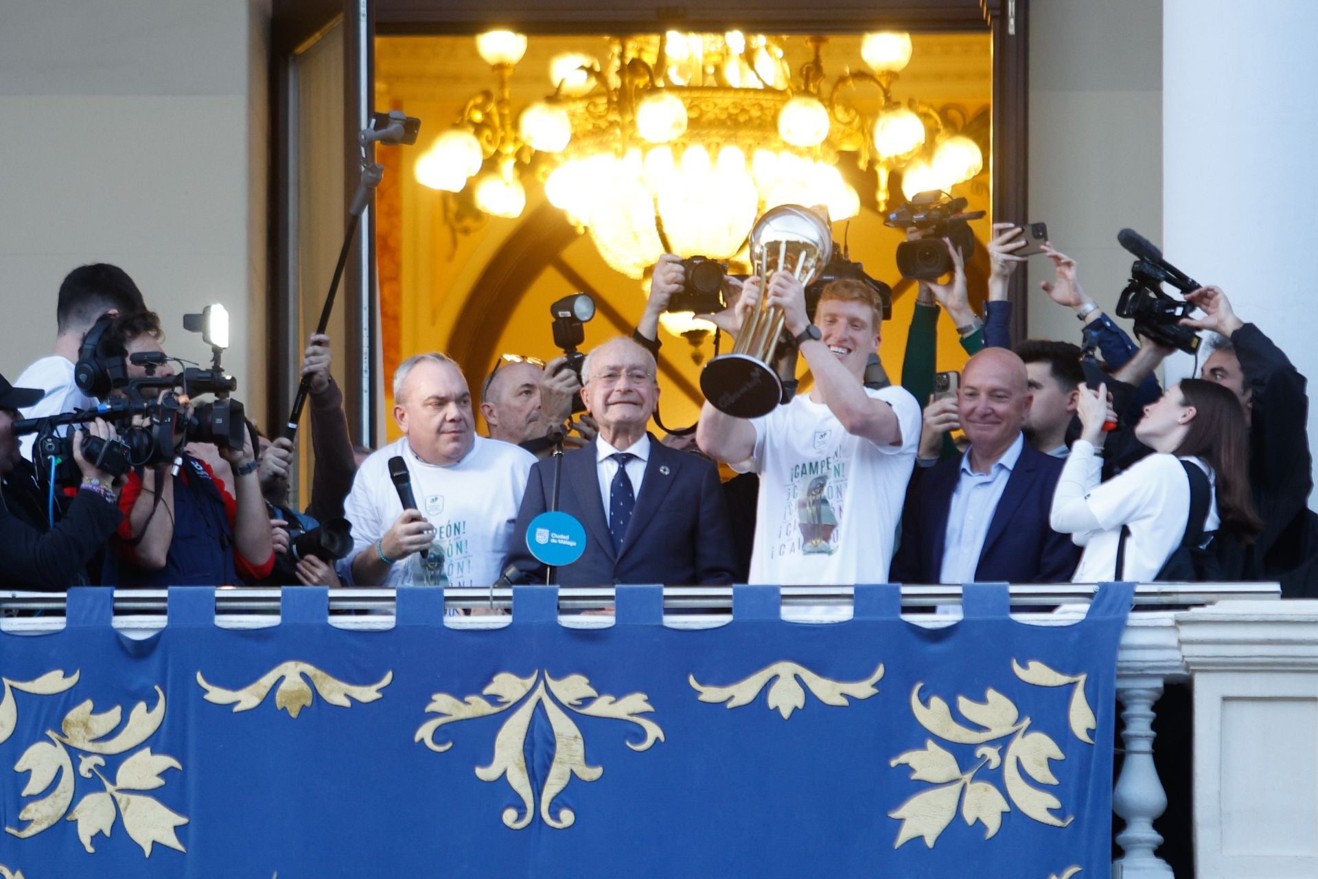 El Unicaja celebra en Málaga su tercera Copa del Rey