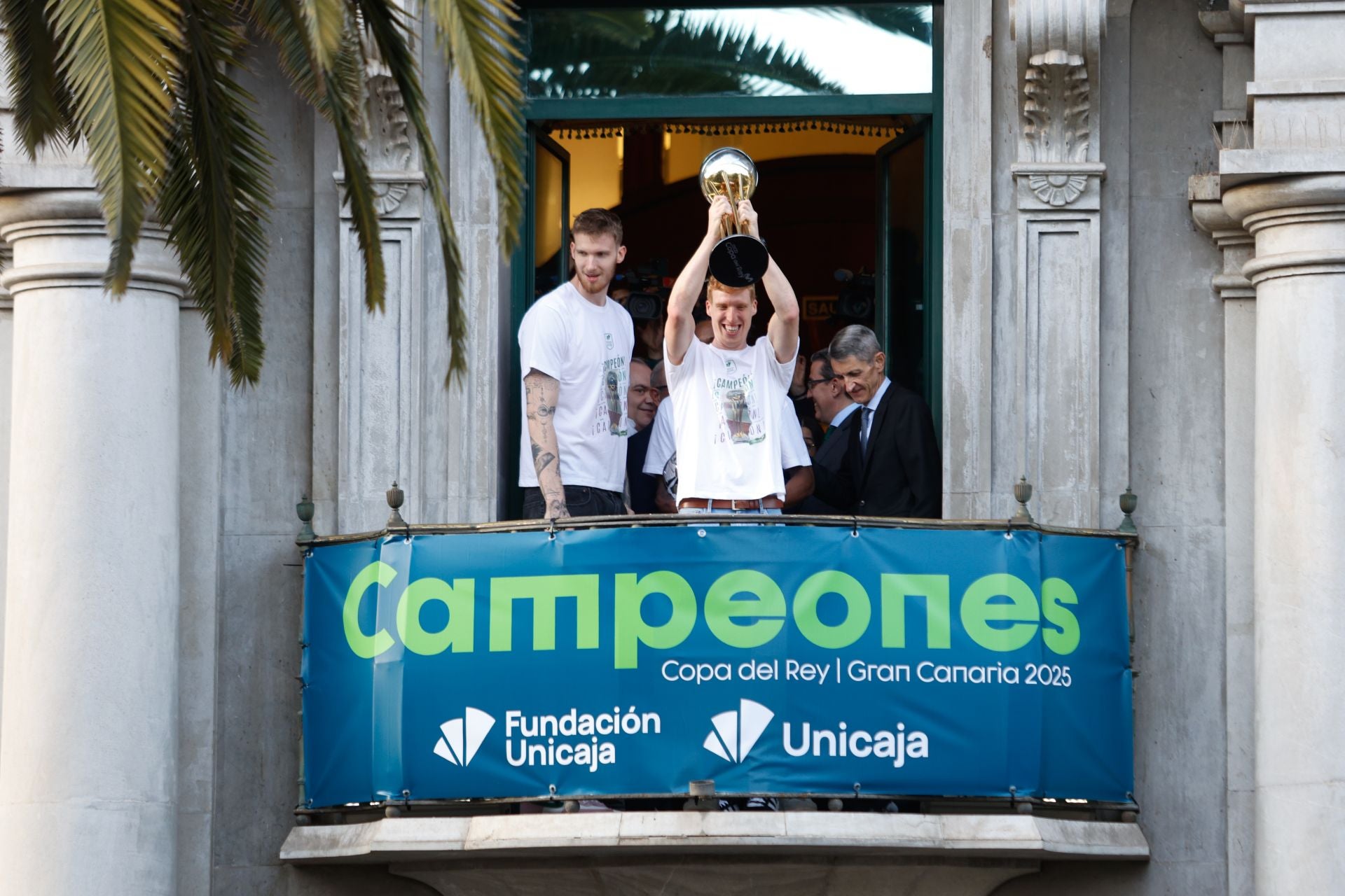 El Unicaja celebra en Málaga su tercera Copa del Rey