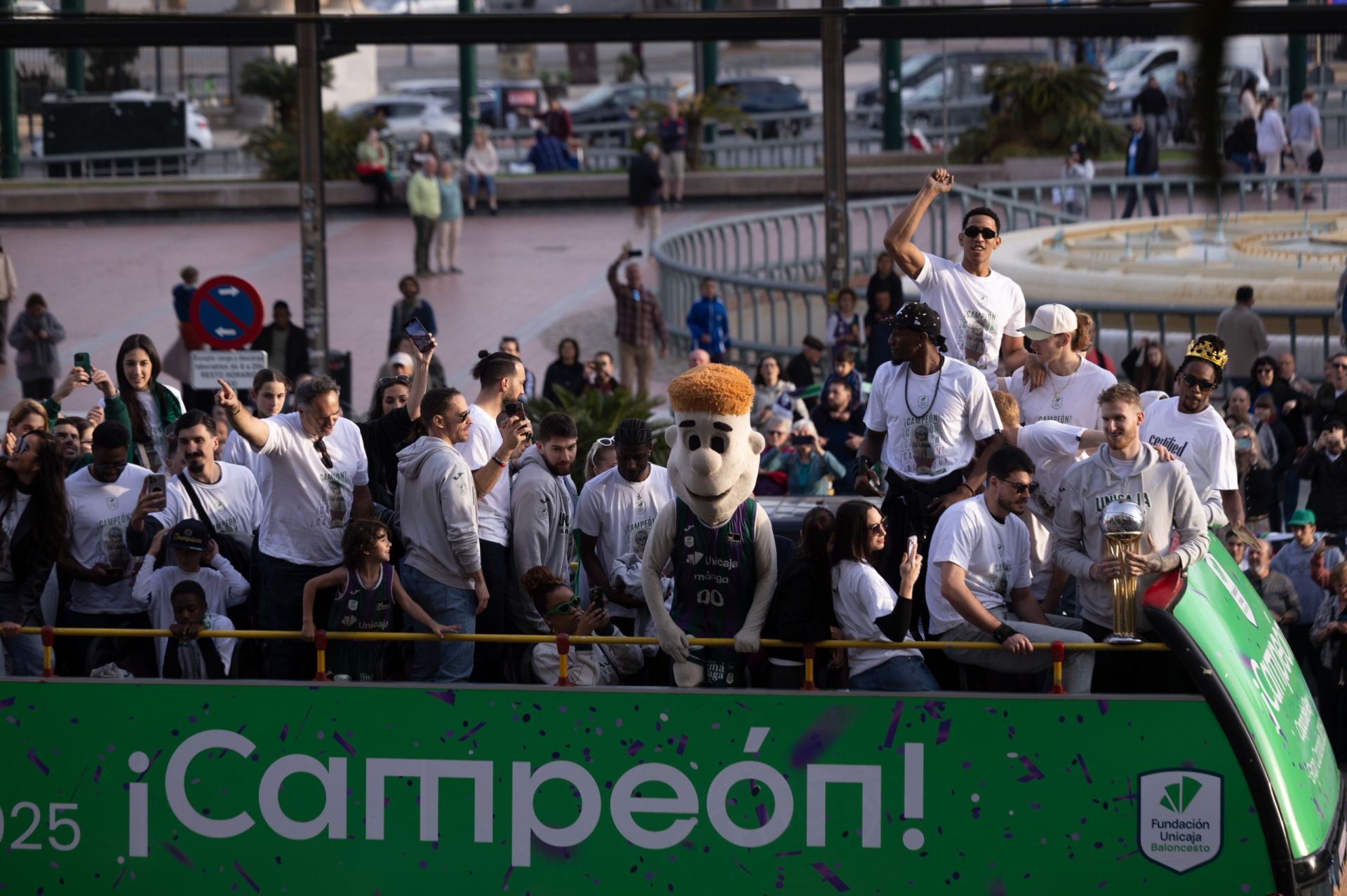 El Unicaja celebra en Málaga su tercera Copa del Rey