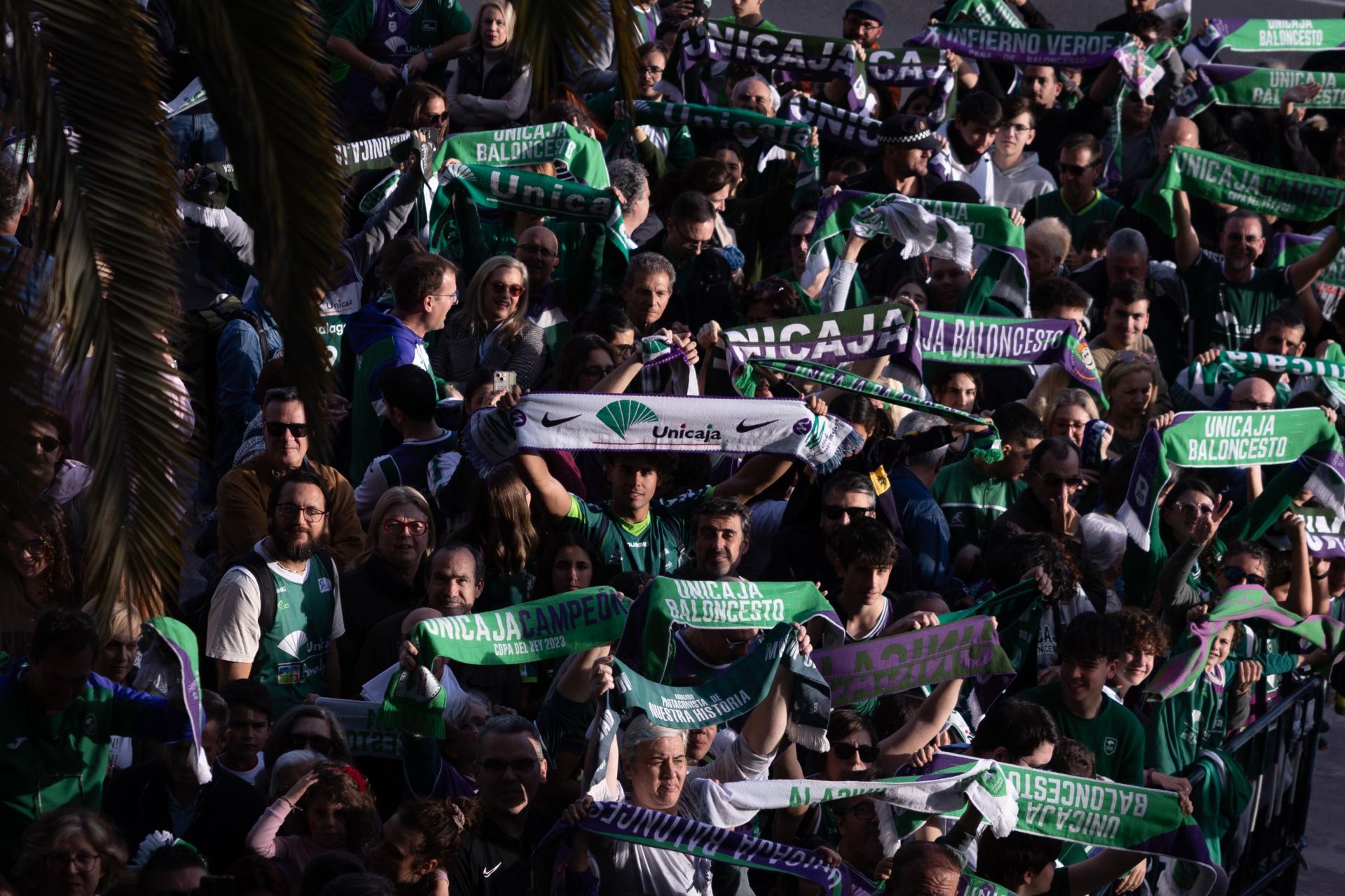 El Unicaja celebra en Málaga su tercera Copa del Rey