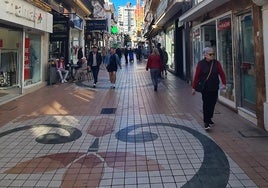 La calle San Miguel, en el corazón de Torremolinos.