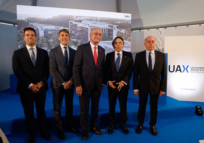 Participantes en el acto de presentación del campus de la UAX Mare Nostrum.