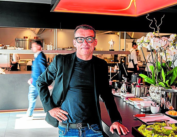 El empresario, en un momento de la entrevista.