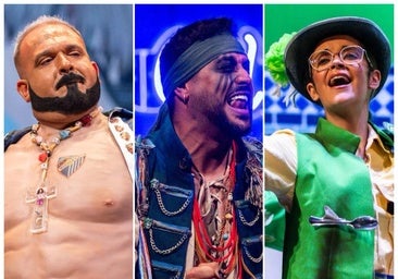 Merdellones playeros, piratas y andalucistas ganan el concurso de canto del Carnaval de Málaga