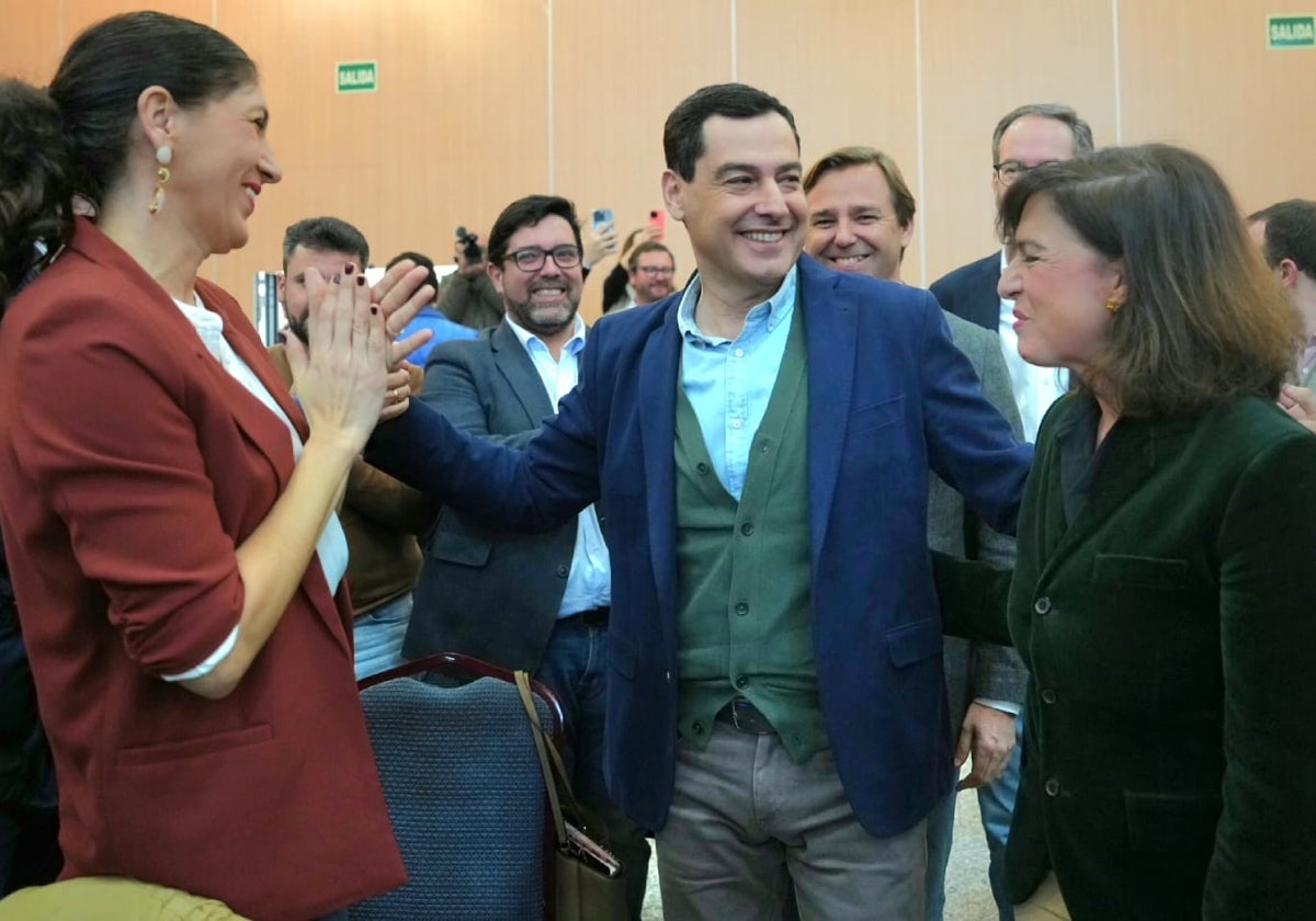 Juanma Moreno, en la Junta Directiva del PP de Andalucía.