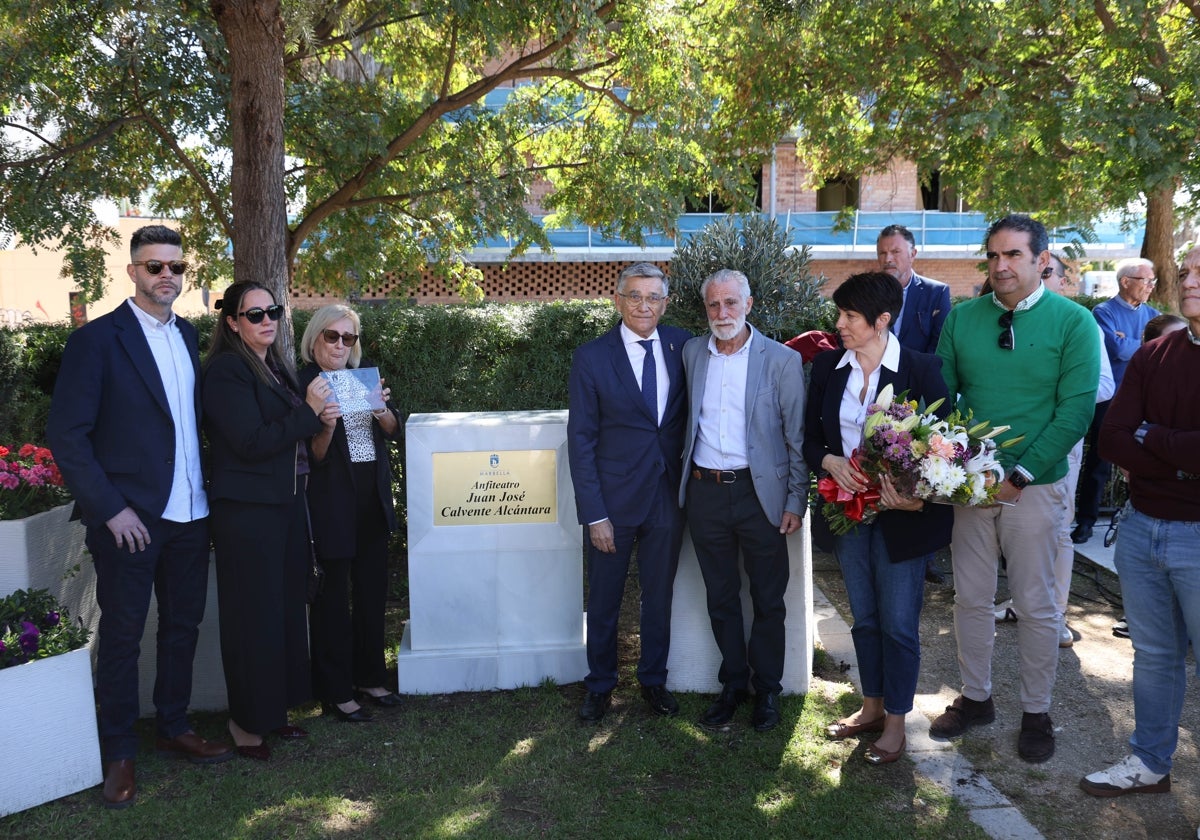 El teniente alcalde, Javier García, en el homenaje.