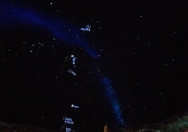 Alineación de los planetas, vista en el planetario del Centro Principia de Málaga.