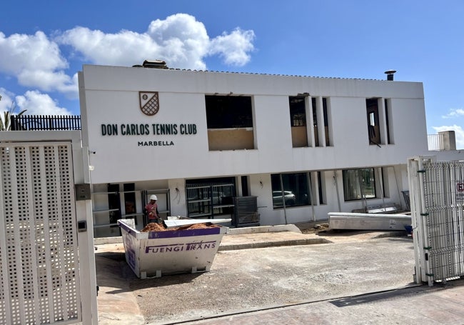 Otra imagen del club social dentro de las instalaciones que se están ultimando en el Don Carlos.