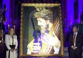 Momento de presentación del cartel de Semana Santa 2025 en Sierra de Yeguas.