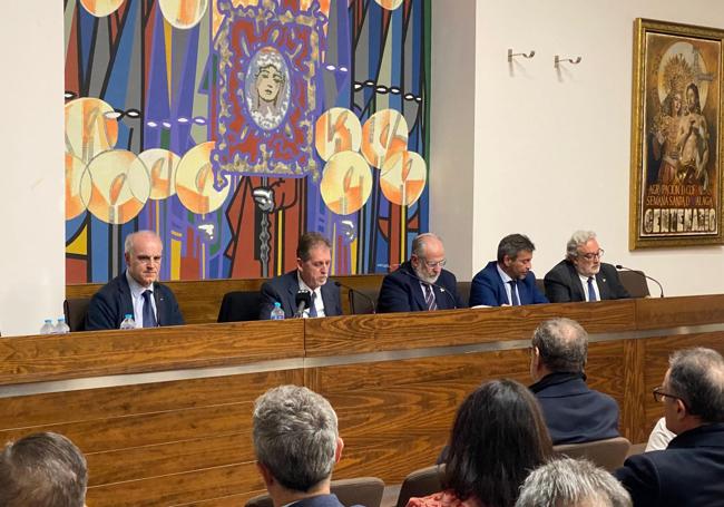 Pedro González, durante su intervención.