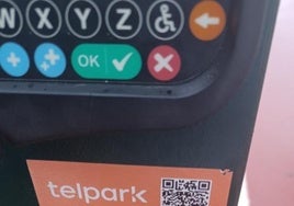 QR falso descubierto un parquímetro de Fuengirola.