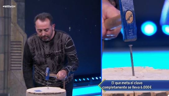 El malagueño José Enrique López, durante la prueba en el programa.