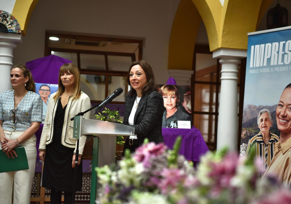 Patricia Navarro, en el acto de la Junta en Málaga por el 8M.