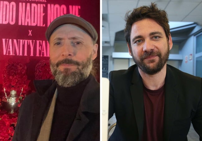 El autor Sergio Sarria y el creador de la serie Daniel Corpas, tándem malagueño de 'Cuando nadie nos ve'.