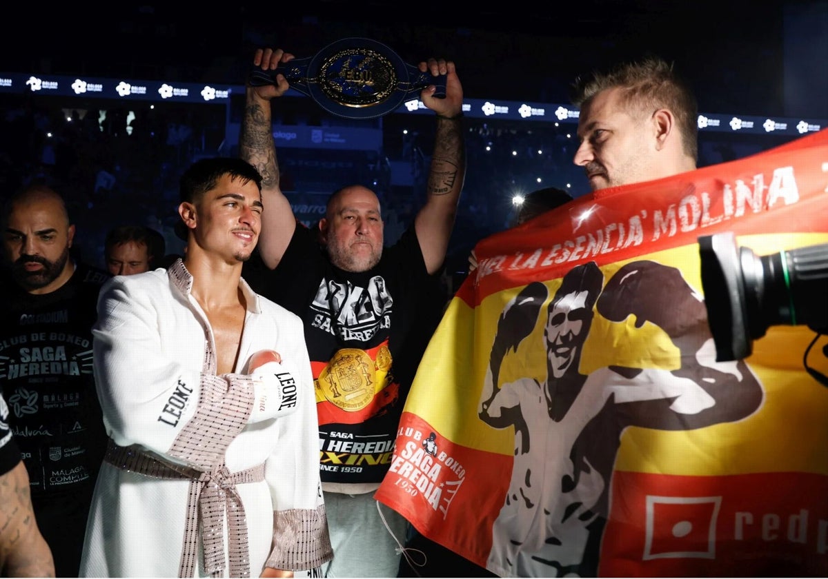 Samuel Molina, entrando al 'ring' en su último combate.