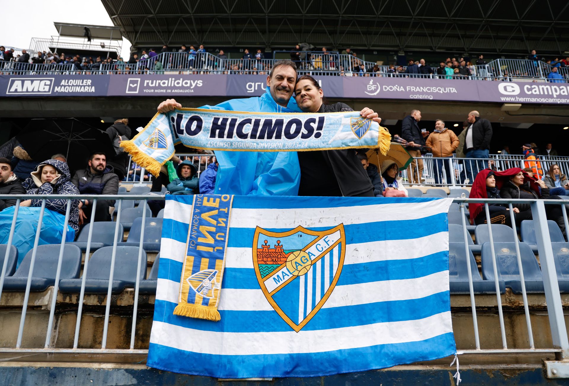 El Málaga - Cádiz, en imágenes