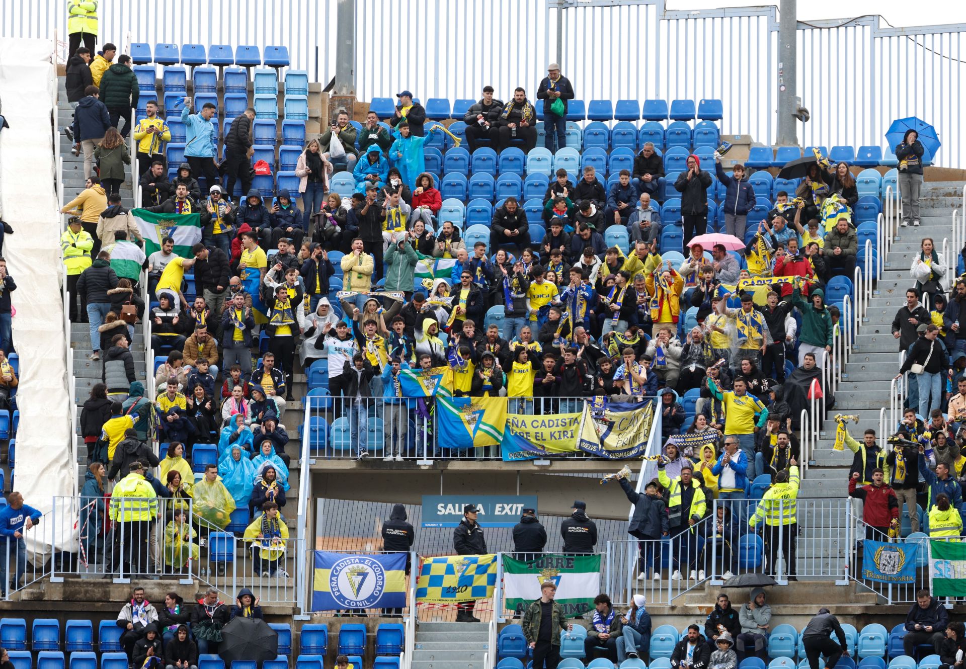 El Málaga - Cádiz, en imágenes