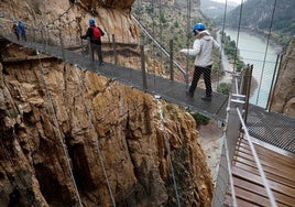 El Caminito del Rey cerrará al público este jueves, 13 de marzo.