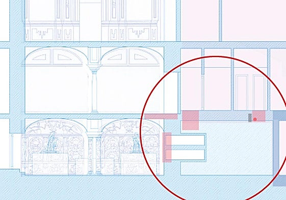 Interior de la cripta de la Victoria.