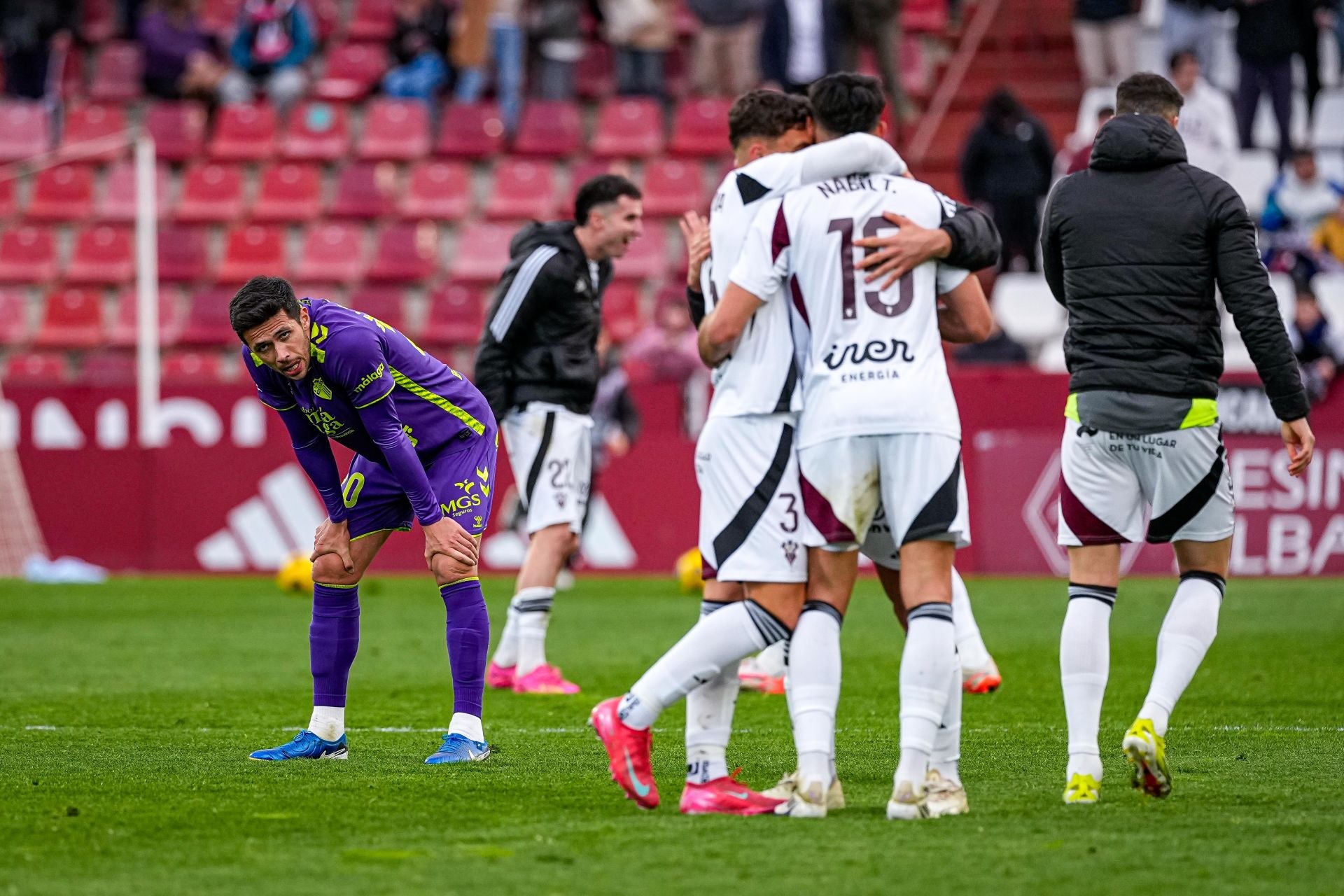 El Albacete-Málaga, en imágenes