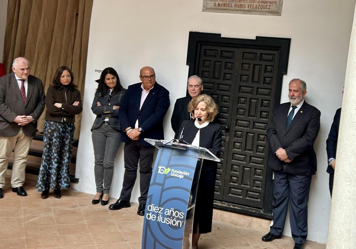 Mari Luz Reguero, durante su intervención en la inauguración de la exposición 'Chicano: Rostros de Pasión'::. f. lorenzo