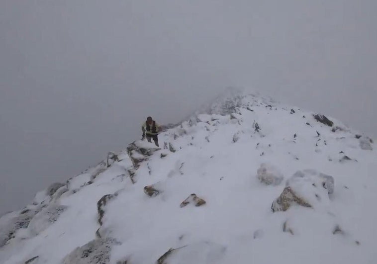 Manto blanco en la Sierra de las Nieves y en Tejeda-Almijara