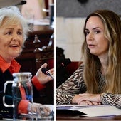 La concejala popularTeresa Porras y la viceportavoz de Vox, Yolanda Gómez.