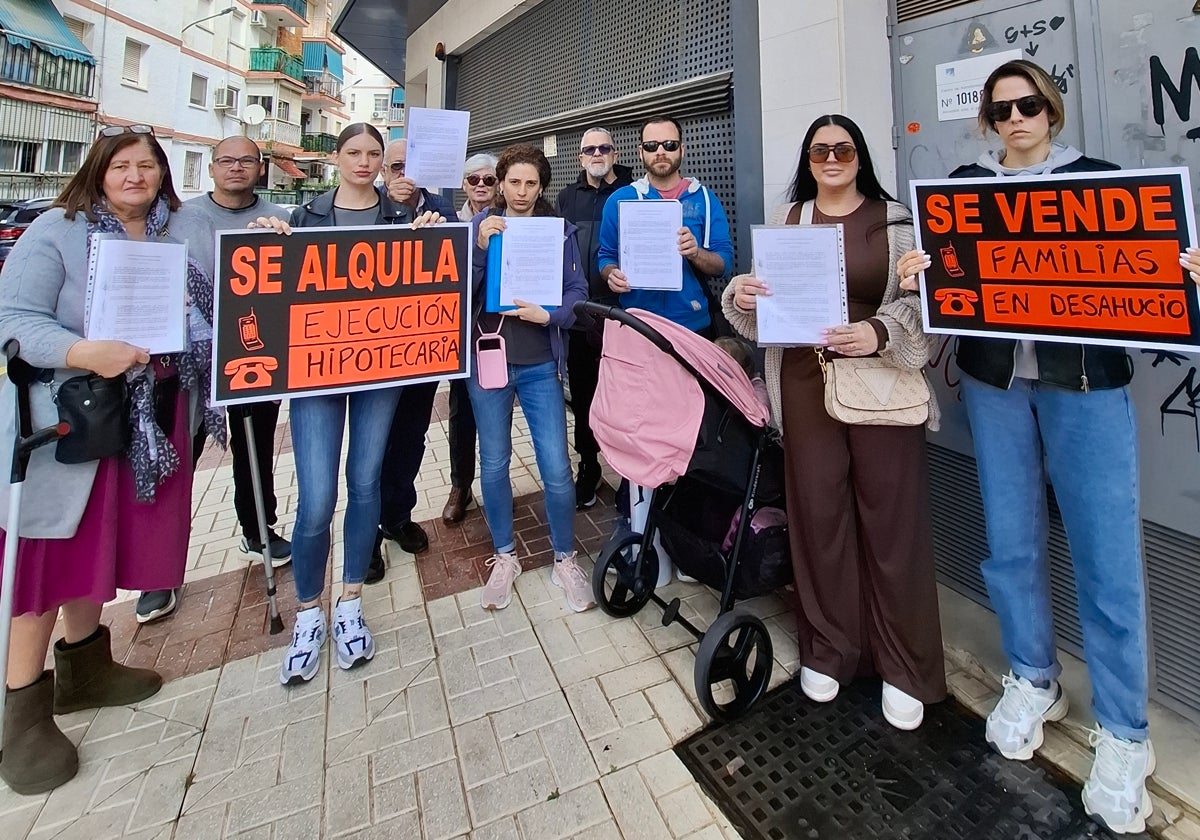 Afectadas y afectados por los desahucios.