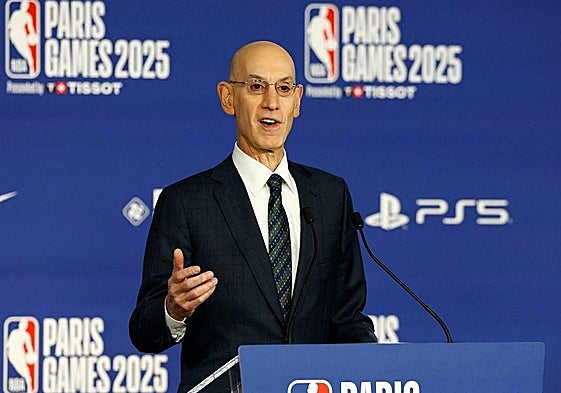 Adam Silver, en París, durante los recientes encuentros de la NBA.