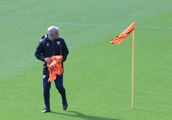 Sergio Pellicer, en un entrenamiento esta semana.