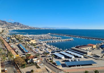 Vista del actual puerto de Fuengirola.