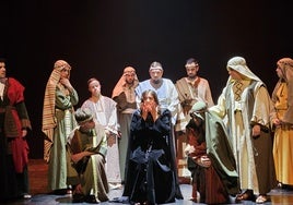 Una de las escenas de 'La Magdalena' representada en Alhaurín el Grande.
