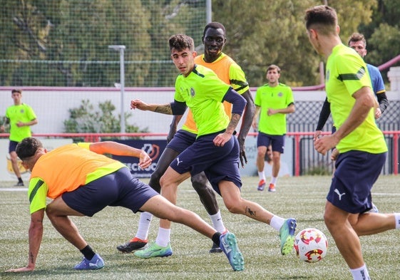 Un entrenamiento del Marbellí.