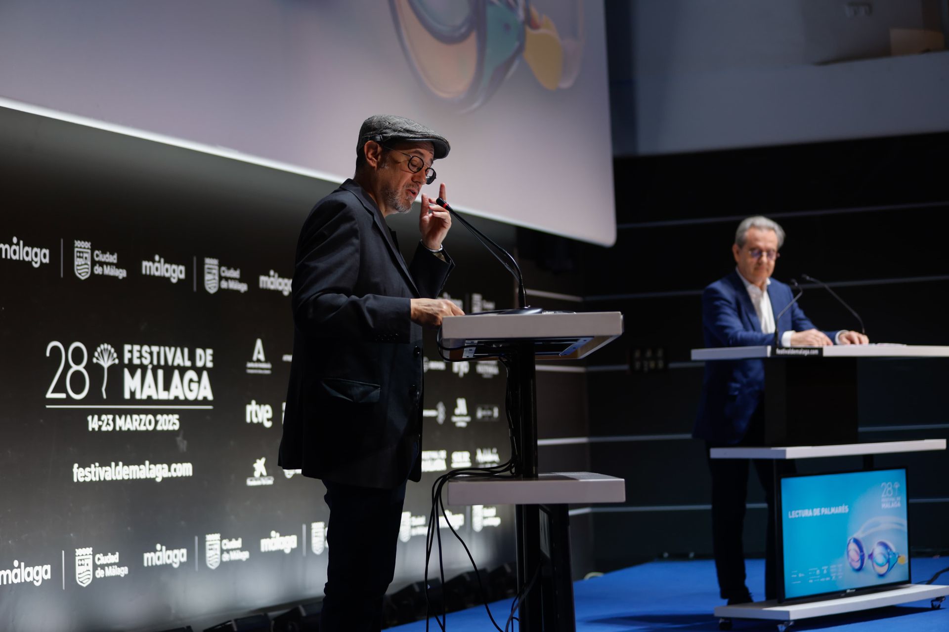 Lectura del palmarés de la 28º edición del Festival de Málaga