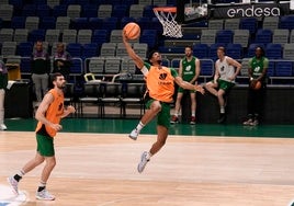 Kravish y Taylor, en un entrenamiento reciente.