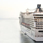 Vista del 'MSC Magnifica' en una escala reciente en Málaga.