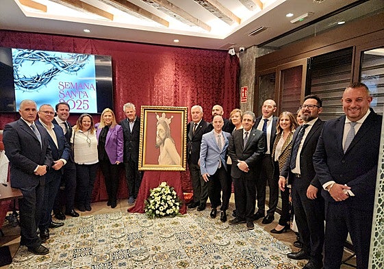 Presentación del cartel en el bar bodega Hermanos Madrid.