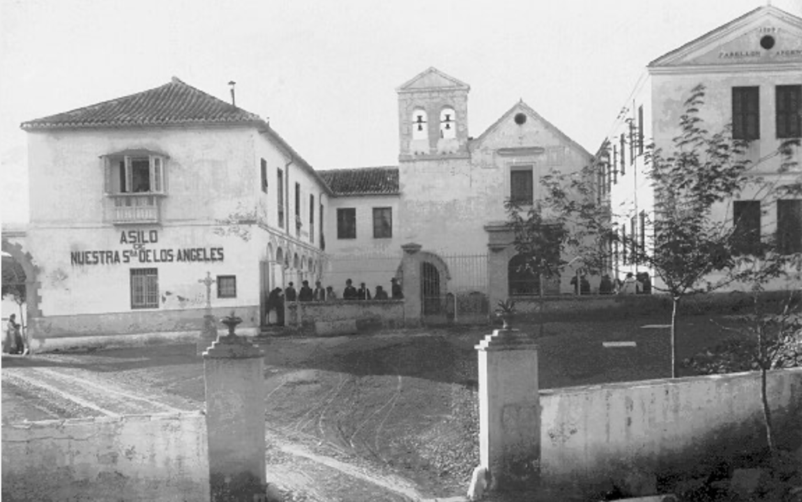 Postal del antiguo convento franciscano Nuestra Señora de los Ángeles.