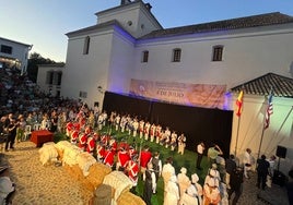 Imagen de una recreación del 4 de julio en Macharaviaya.