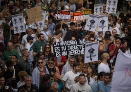 Imagen de la manifestación del 9 de noviembre por el derecho a la vivienda.
