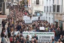 Un momento del inicio de la marcha.